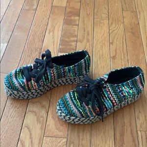 Sam Edelman Circus platform hemp shoes